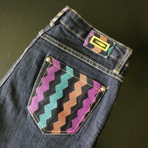 Coogi Chevron Pocket Flare Jeans Size 11/12